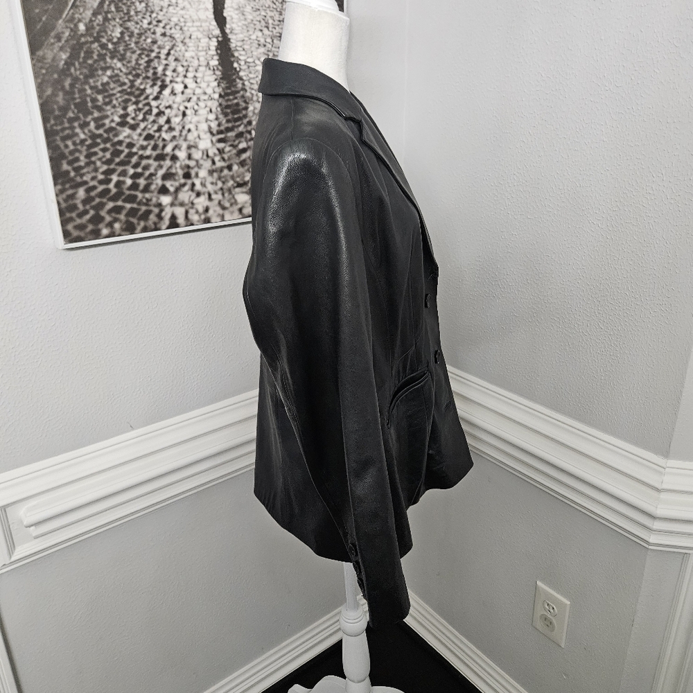 Preston & York Women's leather jacket size XL 100% genuine lamb skin EUC - Picture 6 of 7